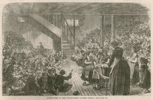 Dinner time at the Clare Market ragged School, Christmas 1869 by English School