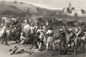 Disarming the 11th Irregular Cavalry at Berhampore in 1857, from 