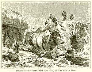 Discoveries of Greek Wine-Jars, Etc., on the Site of Troy by English School