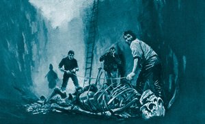 Discovery of a Giant Skeleton by English School
