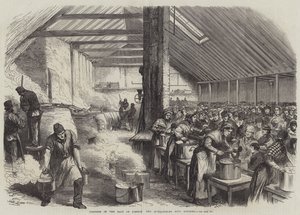 Distress in the East of London, the Spitalfields Soup Kitchen by English School