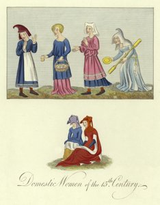 Domestic women of the 15th Century by English School