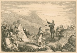 Donald Cargill preaching in the Fields by English School