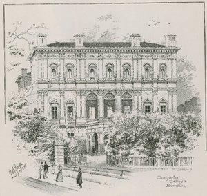 Dorchester House, Park Lane, London, the residence of the Shahzada Nasrullah Khan