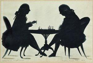 Dr. E. Darwin Playing Chess with His Son, c.1780 by English School