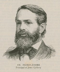 Dr. Friedlander, Principal of Jews College by English School