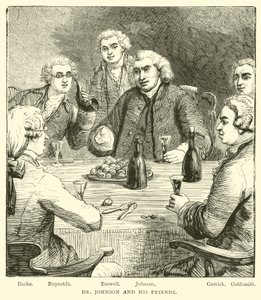 Dr. Johnson and His Friends by English School