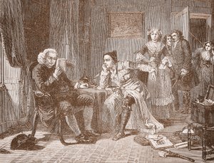Dr. Johnson Rescuing Goldsmith from His Landlady