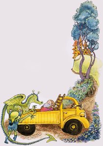 Dragon in truck by English School