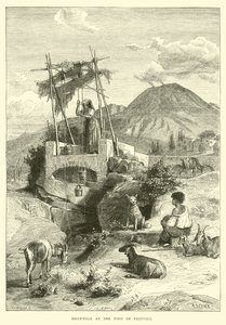 Drawwell at the Foot of Vesuvius by English School