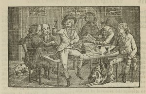 Drinking in a London Tavern by English School