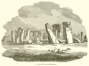 Druidical Temple at Stonehenge by English School