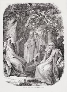Druids in the Sacred Grove, from The History of France, by Emile de Bonnechose by English School