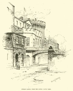 Dublin Castle, from the Lower Castle Yard by English School