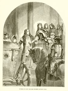Duchess of Savoy and Her Children Quitting Turin by English School