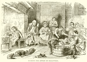 Ducking for Apples on Halloween by English School