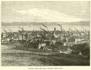 Dundee from the Law, Looking Southeast by English School