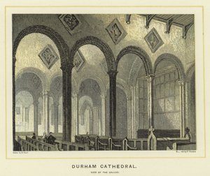 Durham Cathedral, View of the Galilee by English School