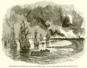 Dutch Fleet in the Medway: Burning of Sheerness