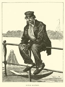 Dutch boatman by English School