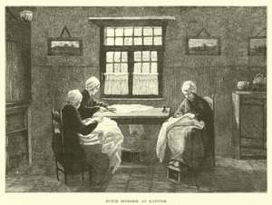 Dutch Interior at Katwijk by English School