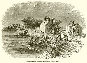 Dykes of Holland: Destruction during War by English School