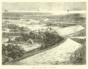 Dykes on the coast of Holland by English School