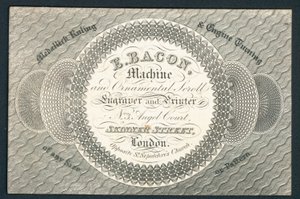 E Bacon, engraver and printer