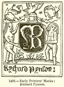 Early Printers Marks: Richard Pynson by English School