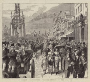 Edinburgh Illustrated, Princes Street in the Season