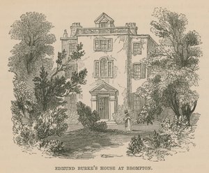 Edmund Burkes House in Brompton, London by English School