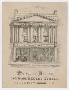 Edwardes Brothers & Burke, Trade Card by English School
