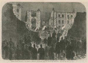 Effects of the Explosion at the House of Detention, Clerkenwell by English School