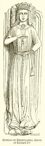 Effigy of Berengaria, Queen of Richard I by English School