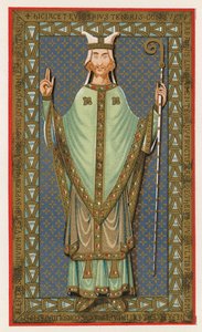 Effigy of Ulger, Bishop of Angers, 1149 by English School