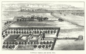 Egyptian Temple and River Nile