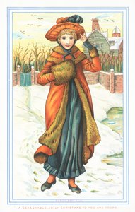 Elegant Lady in Snow