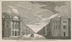 Elevation of the proposed New Street by English School