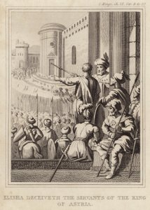 Elisha Deceives the Servants of the King of Assyria by English School