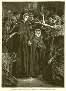 Elizabeth Fry and Hannah Buxton visiting Newgate, 1813