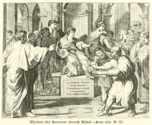 Elymas the Sorcerer struck Blind