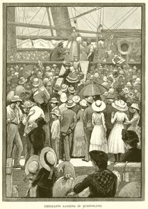 Emigrants Landing in Queensland by English School