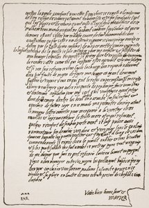 End of a letter to Queen Elizabeth, from Mary, Queen of Scots, when in Prison, asking to have a Catholic Chaplain, illustration from The Church of England: A History for the People by H.D.M. Spence-Jones