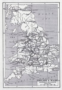England and Wales, navigable waterways by English School
