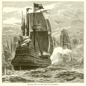 English Ship of the Time of Elizabeth by English School