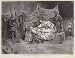English actors Henry Irving and Ellen Terry in a production of Shakespeare