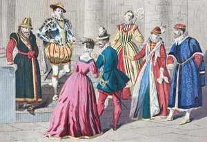 English fashions of the 16th century, from 