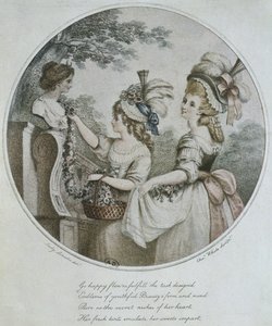 English hairstyles, engraved by Charles White by English School