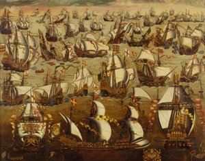 English Ships and the Spanish Armada, August 1588