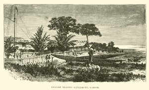 English trading settlement, Gaboon by English School